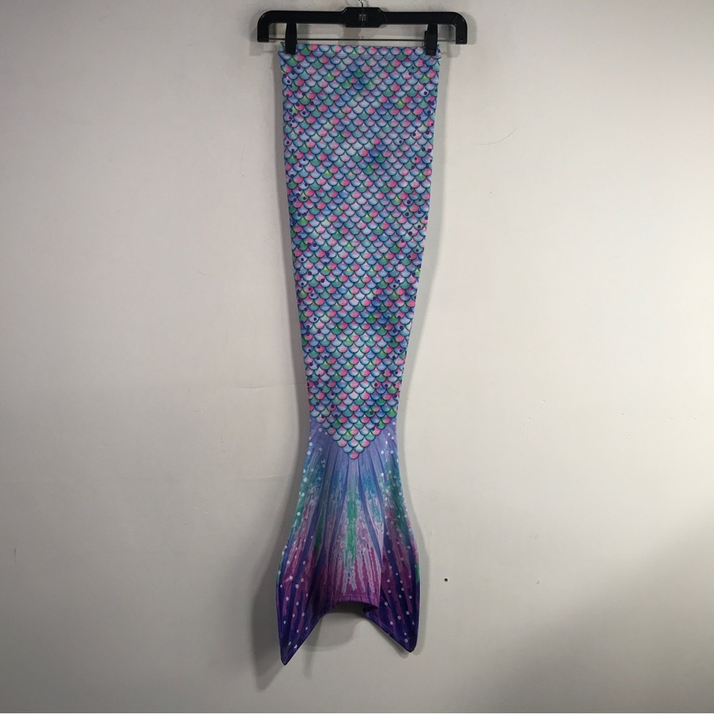 Sun Tails Aurora Borealis Mermaid Tail, Girl's Size 6/7 M 8 - Blue/Purple